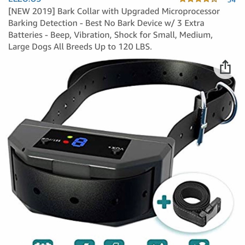 NEW Bark Collar Microprocessor Barking Detection
